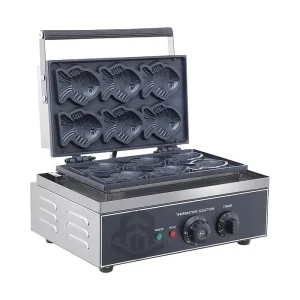 Nonstick Stainless Steel Taiyaki Machine Fish Waffle Commercial Electric Fish Shaped Waffle Maker