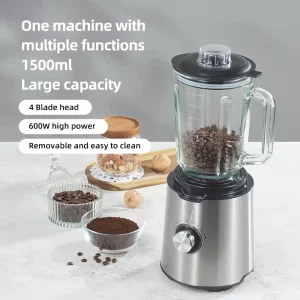 OEM 2 Speeds 1.5L Glass Jar Smoothie Food Processor Electric Commercial Juicer Stand Blender for Vegetable and Fruit