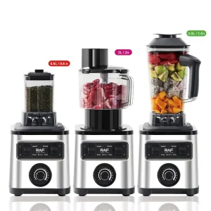 OEM 800W Electric Blender Multi Jar Multifunctional 2.5L 2L 0.6L Cups 8 Blade Stainless Steel Tool Head 24000rpm Fast Start