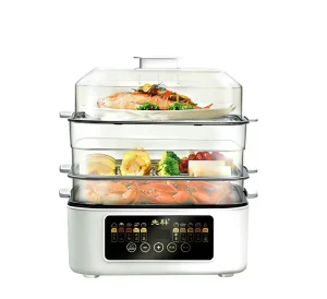 OEM Acceptable Easy to Use Electric Steamer Multi layer Design Steam or Cook for Kitchen