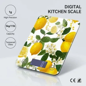 OEM Brand Digital Food Scale 1g Precision Personalized Glass Kitchen Scale for Diet Coffee Bar