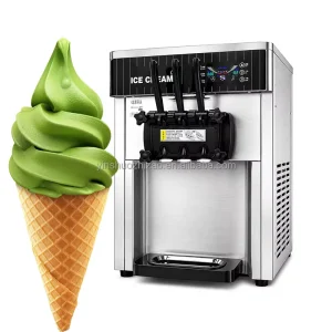 OEM Commercial Soft Serve Ice Cream Machine Stainless Steel Frozen Dessert Equipment for Food Service