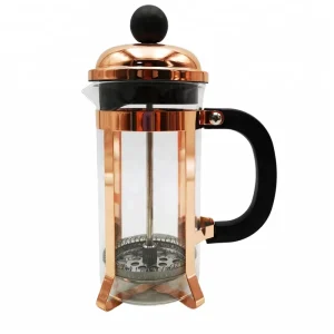 OEM Copper Portable 350ml French Coffee Press and Tea Maker