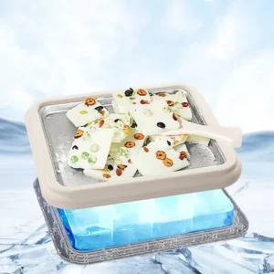 OEM Customized Compact PP 304 Stainless Steel Rolled Homemade DIY Fruit Ice Cream Maker
