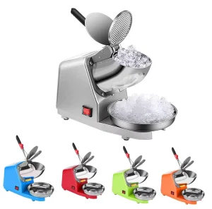 OEM Customized Multifunctional Electric Ice Shaver Machine Professional Ice Crusher Portable Household Stainless Steel