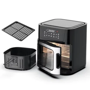 OEM Electric Air Fryer Toaster Oven Combo 12L Stainless Steel Touch Control LED Display Household Use Overheat