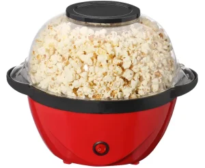 OEM Electric Oil-Popped Popcorn Maker 2.5 Quarts Capacity 450W 220-240V with Overheat Protection and Butter Melting Container