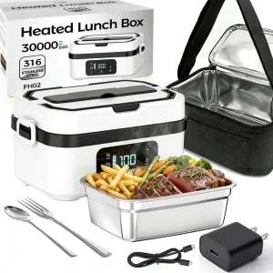 OEM Heated Lunch Box Self Heating Electric Lunch Box Stainless Steel Food Container for Office Home and School Use