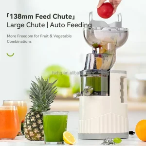 OEM Juicer Machines 3 Colours Cold Press Juicer with 138mm Extra Large Chute Makes Juice Nut Milk & Sorbet