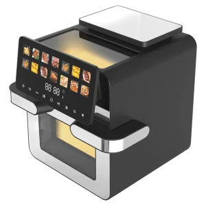 OEM Large 11L Stainless Steel Air Fryer Oven Smart Digital Visible Window Oil Free Air Fryer Oven Adjustable Time Temperature