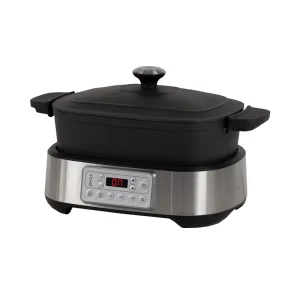 OEM Logo 5.5L Multi purpose Rice Cooker Large Crockpot Electric Multifunction Stew Pot Non stick Coating Slow Cooker Rice Cooker