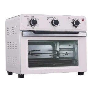 OEM ODM 1600W Electric Household Square Pizza Toaster Air Fryer Oven Stainless Steel 22L Rotisserie Oven Guangdong Factory