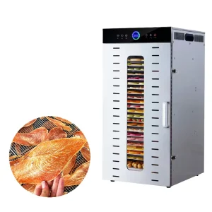 OEM ODM 20 Trays Stainless Steel Electric Adjustable Temperature Quick-Dry Food Dehydrator Vegetable Dryer Machine Beef Fruit