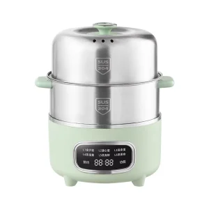 OEM ODM Electric Egg Cooker Household Use 1 12 Eggs 400W 304SUS Double Layer 24H Reservation 6 Functions A+ Energy Efficiency