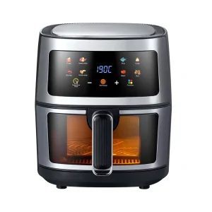 OEM ODM Fryer Oven Deep Oil Free Steam Air Fryer Without Oil Stainless Steel Liner Visible 8 Liter 8L Air Fryers