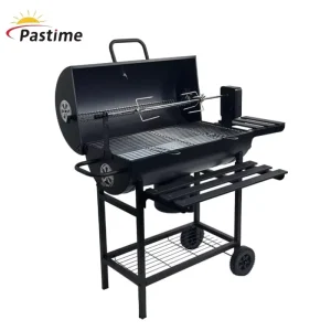 OEM/ODM Modern Outdoor Chicken Camping Grill American BBQ Automatic Rotating Charcoal Steel BBQ Remote Control Trolley Large