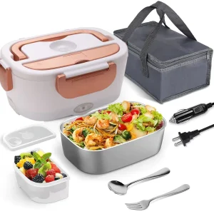 OEM ODM Packages Logo Color Portable 12V 110V Electric Lunch Box Food Warmer