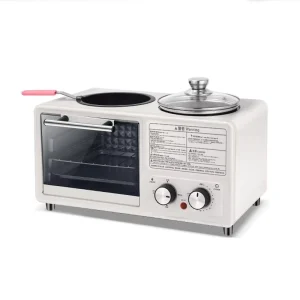 OEM ODM Timing Temperature Control Nonstick Bakeware Breakfast Machine Four in One Breakfast Maker for Household