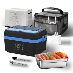 OEM Rechargeable 1.2L Wireless Electric Lunch Box 12000mAh Portable Automatic Food Heater for Outdoor and Car Use