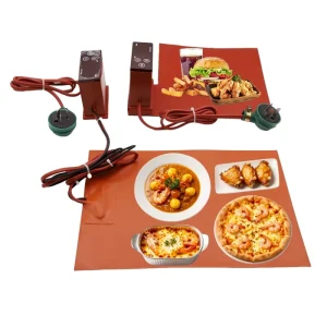 OEM Temperature Controlled Silicone Heated Dinner Plate Warmer Food Serving Board Heating Element for Catering Household
