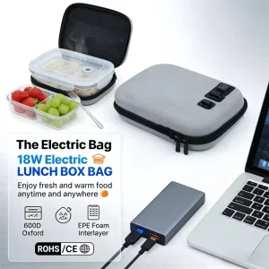 OEM USB Personal Portable Oven Reusable Leak proof Hard Case Portable Food Warmer for Home Car School Outdoor Gift Use