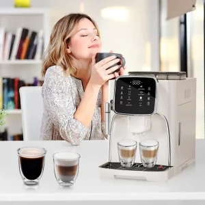 OEM customised Professional grade Compact Commercial Coffee Machine Manual Control 9 Bars Pressure Touch Screen Display Ground