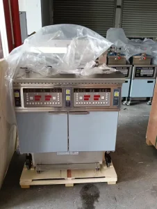 OFE-H413 Auto Lift 4 Pots 4 Baskets Electric & Gas Commercial Potato Deep Fryer 304SUS Stainless Steel 28.6KW