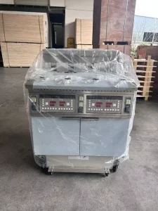 OFE H413 Auto Lift 4 Pots 4 Baskets Electric and Gas Open Chips Deep Commercial Deep Fryer Pressure Cooker