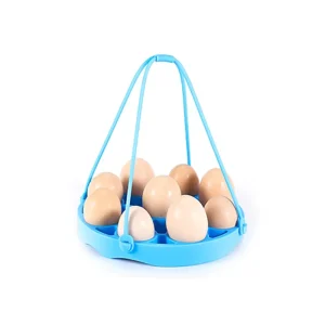 OKOLAY Grand Opening Sale Food Grade Egg Poacher with Handle Heat Resistant Silicone Steamer Rack Cooking Tray