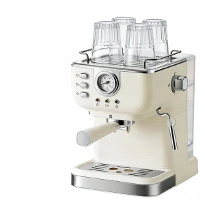 One Press Programmable Dispensing 5 Cup Coffee Maker for Home Office Use