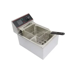 One Tank 6L Commercial Electric Deep Fryer Machine for Restaurants Hotels Counter Top Use