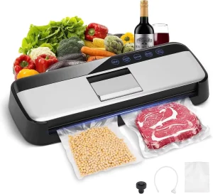 One Touch Automatic Food Vacuum Sealer Air Sealing System for Food Storage Food Save Vacuum Sealer Machine Moist Dry Modes