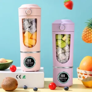 Orange Juicer Juice Extractor Rechargeable USB Mini Portable Smoothie Blender BPA Free 12 blade Stainless Steel 700ml Capacity