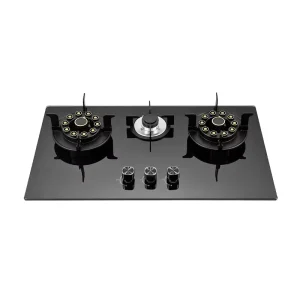 Other Cooktops 3 Burner Home Commercial Blue Flame Stove Stand Wok Gas Cooker