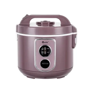 Oulik Electric Iron Automatic Rice Cooker with Non-Stick Inner Pot 1L-2.8L Capacity White Includes Measuring Cup