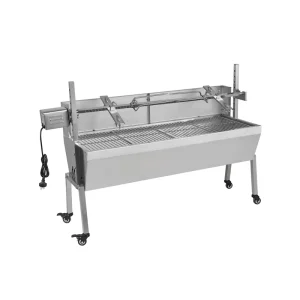 Outdoor Automatic Rotary Roasting Meat Barbecue Grill Charcoal Grilled Chicken Lamb Spit Rotisserie Grill Machine