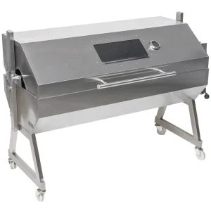 Outdoor Cooking Stainless Steel Hooded Large Charcoal Lamb Rotisseries