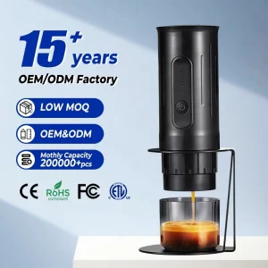 Outdoor Espresso Coffee Machine Premium 2 in 1 Capsule Coffee Grounds Portable Espresso Coffee Maker for Travel