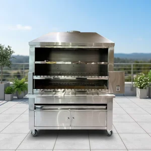 Outdoor Large Size Stainless Steel Brazil BBQ Rotisserie with Automatic Rotating System