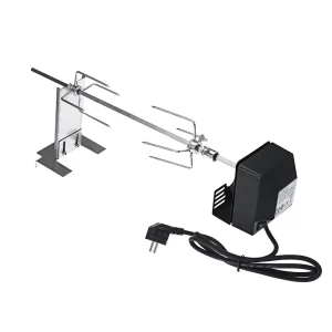Outdoor Ready 4W Rotisserie Motor Kit Split Roaster Rod Stainless Steel Heat Corrosion Resistant Charcoal BBQ Camping Pig