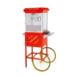 PM-BC Electric Commercial Popcorn Maker Cart Cabinet for Bakery Hotel Snack Store 60 oz Capacity 1-Year
