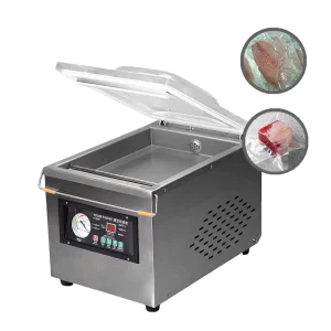 Packaged Cooked Food Electric Packing Machine Vacuum Machine Rice Single Chamber Vacuum Sealer