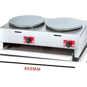 Pancake Crepe Maker Single & Double Head Gas Countertop Pancake Machine for Snacks Food Shops Hotel Restaurant Buffet