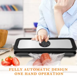 Patented One Touch Open Close Vacuum Household Food Sealer Fully Automatic Vacuum Sealer Bags Food Saver Vacuum Sealer