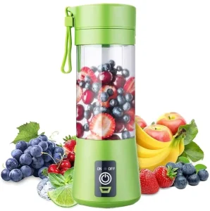 Personal 6 Blades Electric Fruit Juicer Rechargeable USB Juicer Portable Blender for Smoothie
