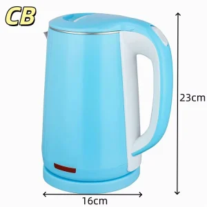 Pink Color Stainless Steel Cordless Electric Kettle 2.3L Household Hotel Use Automatic Shut off Boil Dry Protection