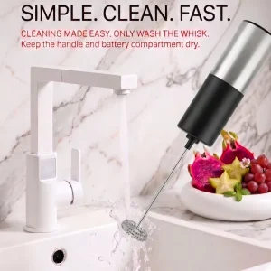 Plastic Automatic Minimalist Design Milk Frother Whisk Electric Hand Mixer Home Use Foam Maker Coffee & Tea Tools