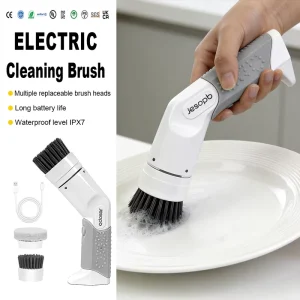 Plastic Electric Cleaning Brush for Household Kitchen Use Waterproof Lightweight