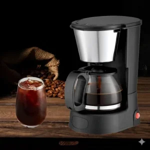 Plastic Electric Small Portable Coffee Maker Office American Automatic Drip Filter Mini Heat Preservation