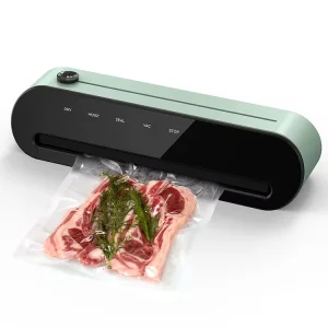 Plastic Food Vacuum Sealer Machine Fully Automatic Vacuum Sealing System for Home Use Built in Cutter Auto Lid Energy